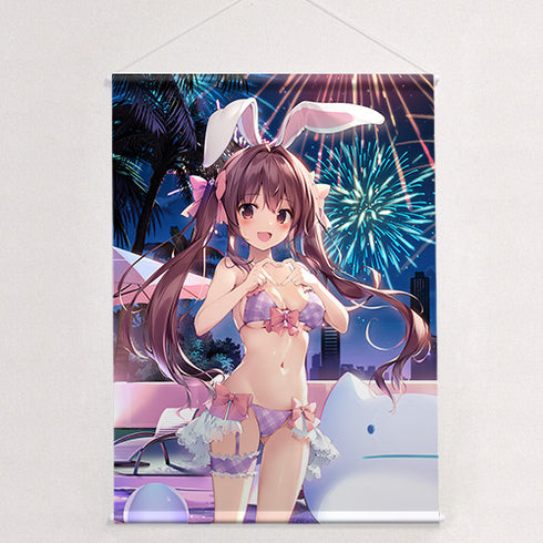 『karory先生』描き下ろしB2タペストリー(蒼海夏音/ナイトプール)Wスエード